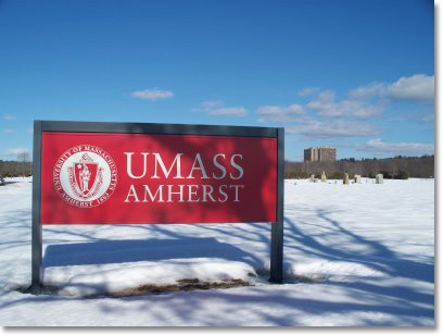 UMass Amherst sign