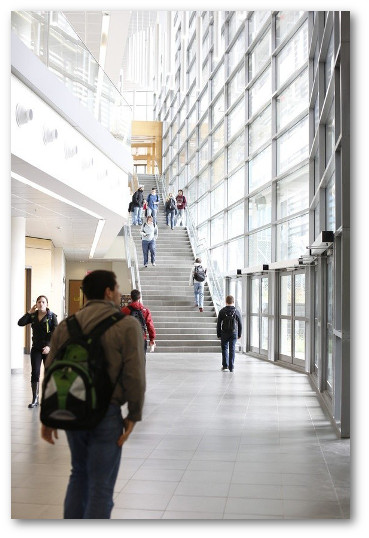 Integrated Sciences Building lobby