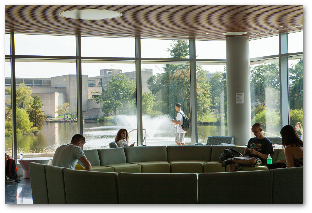 Student lounge in Intergrated Learning Center